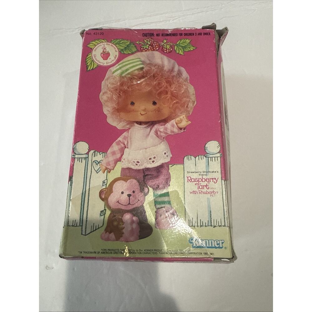 1980’s Strawberry Shortcake RASPBERRY TART 5.5” Doll Kenner Vintage With Box - Picture 8 of 10